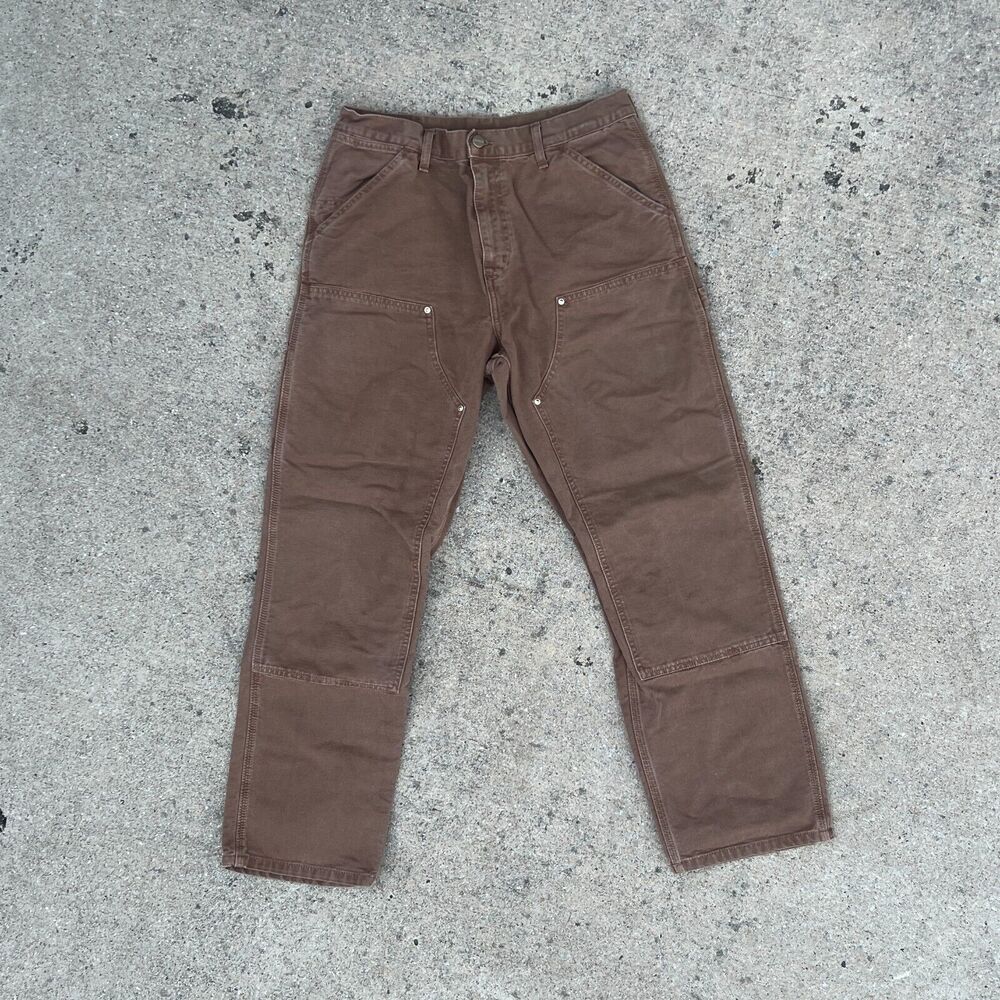 Carhartt WIP Double Knee Cargo Pants in Faded Tamarind | Size 32/32